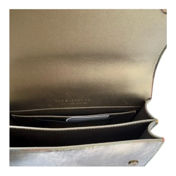 Kurt Geiger NWT Bronze Shoreditch Western Rhinestones Embroidered Metallic - Picture 7 of 12